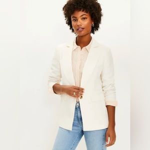 Tall Modern Blazer in whisper white